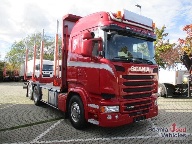 Samochód do przewozu drewna Scania R 450 LB6x2*4HNB Kompl Zug