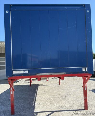 Plattform för växelflak med lastytaVäxelflak med lastplattformVäxelflak med flak Krone 7,45m BDF Baustoff Multilockrahmen