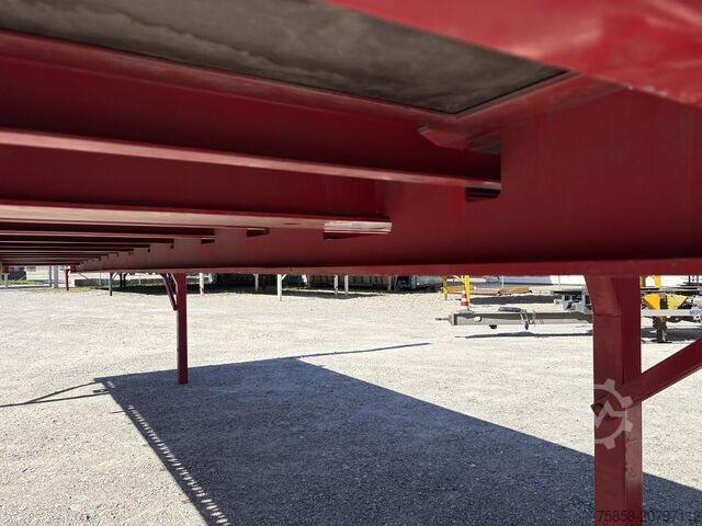 Plattform för växelflak med lastytaVäxelflak med lastplattformVäxelflak med flak Krone 7,45m BDF Baustoff Multilockrahmen