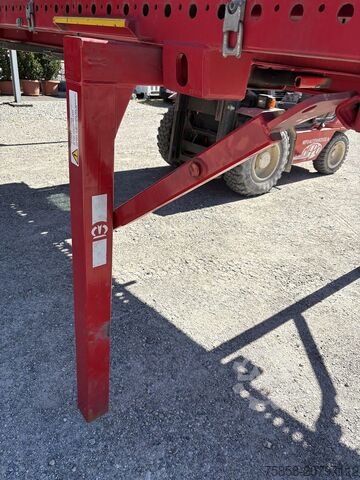 Plattform för växelflak med lastytaVäxelflak med lastplattformVäxelflak med flak Krone 7,45m BDF Baustoff Multilockrahmen