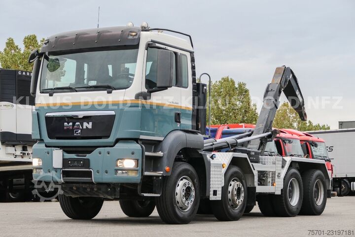 Autocamion cu cârlig pentru containere MAN TGS 35.480 Abrollkipper Hiab Retarder Euro 5