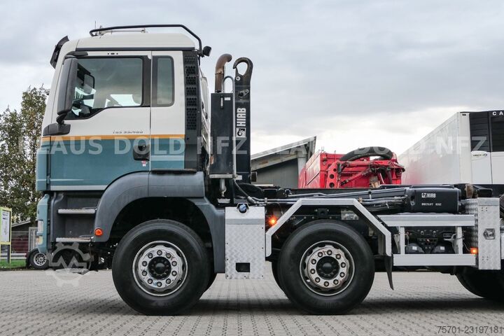 Autocamion cu cârlig pentru containere MAN TGS 35.480 Abrollkipper Hiab Retarder Euro 5