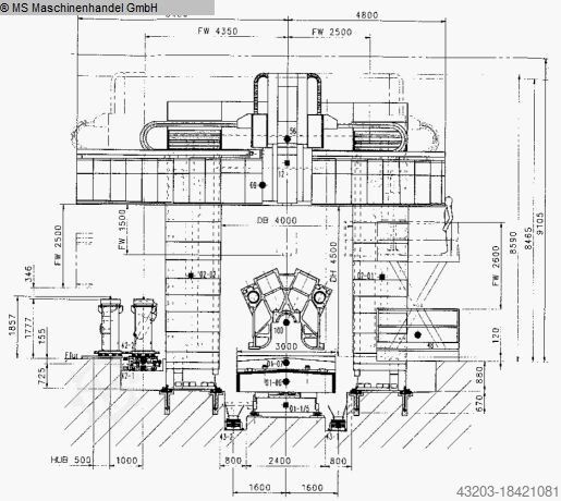Portaal freesmachine WALDRICH-COBURG POWERTEC 4000 AP