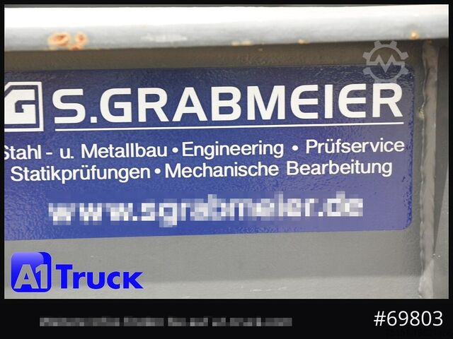 Rönkhordó félpótkocsi FLIEGL SDS01, Langholz, Containeraufbau, Liftachse,