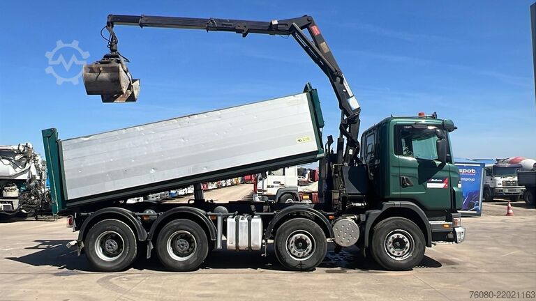 Volquete con grúa Scania G 380 (EURO 5 / BIG HUB / STEEL SUSP. / HMF 164...