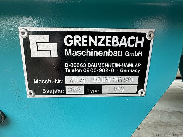 Rollenbahn angetrieben mit Führung Grenzebach RFS 1250 x 1000 mm