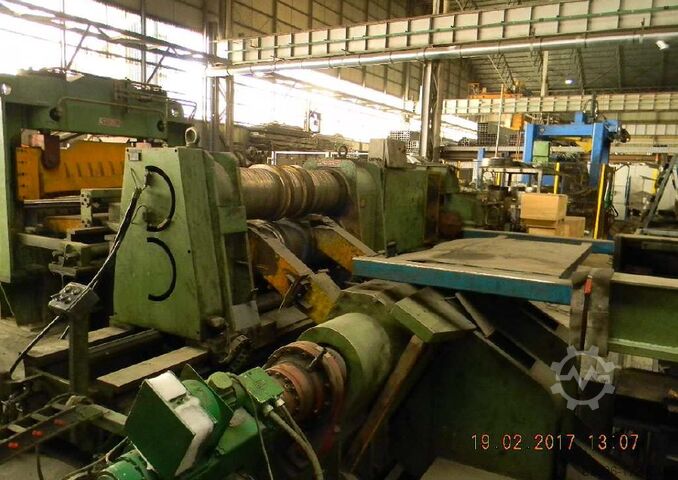 γραμμή κοπής σε μήκος και κοπής SALICO slitting line 1250x13mm x25t (A3797)