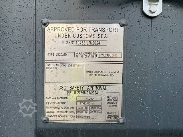 Seecontainer  20' DV Lagercontainer mit Personentür