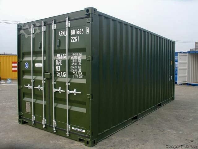 Scheepscontainer 20-Fuß Lagercontainer 20-Fuß Container RAL7035 HAMBURG