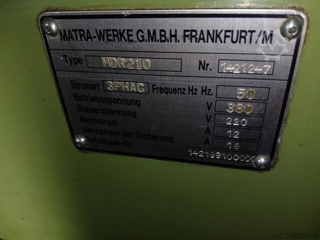 Svarv (plansvarv) Matra MDR 210