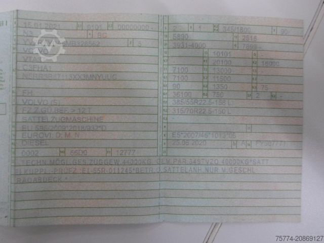 Standard tractor unit VOLVO FH 460 XL/ VOLLSPOILER