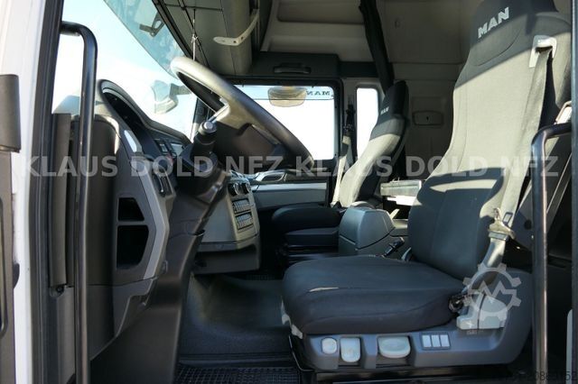 Flaklastbil med kapell MAN TGX 18.400 Retarder Komplettzug mit Anhänger