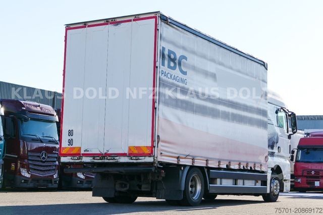 Flatbed truck with tarp MAN TGX 18.400 Pritsche Plane Retarder 2-Tanks