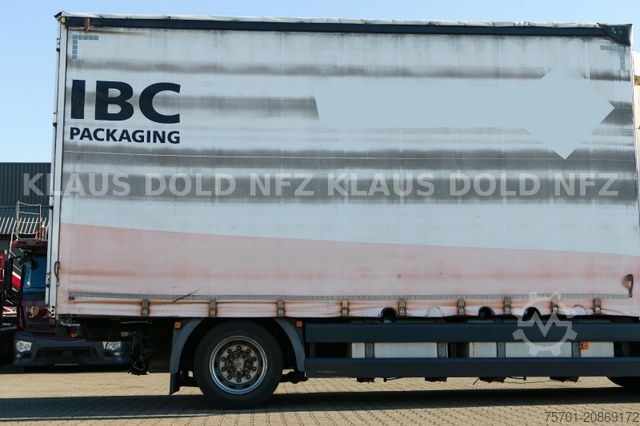 Flatbed truck with tarp MAN TGX 18.400 Pritsche Plane Retarder 2-Tanks