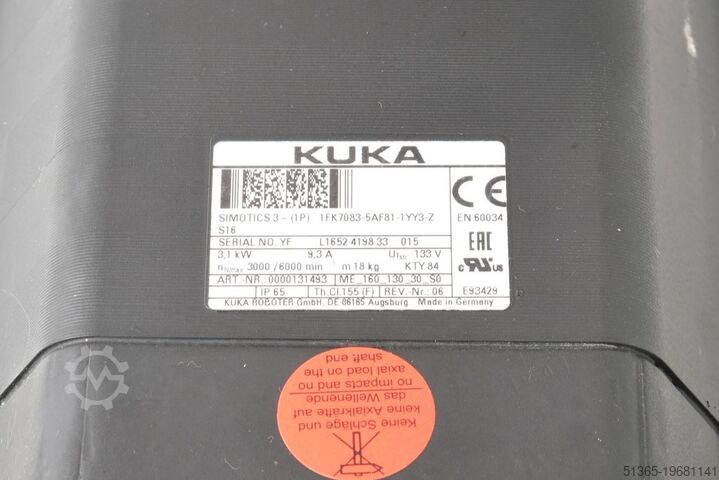 Servomotor Kuka 1FK7105-5AY81-1YY3-Z