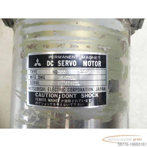 Control unit Mitsubishi HD100-11SP DC Servo Motor SN: N77806021