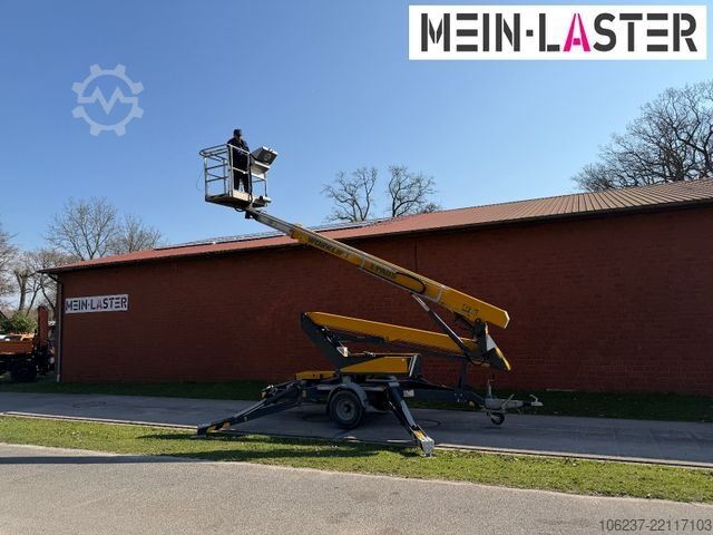 Remorcă cu platformă de lucru Paus PAUS GT 16AG  Arbeitshöhe 16m 200kg Stromagregat