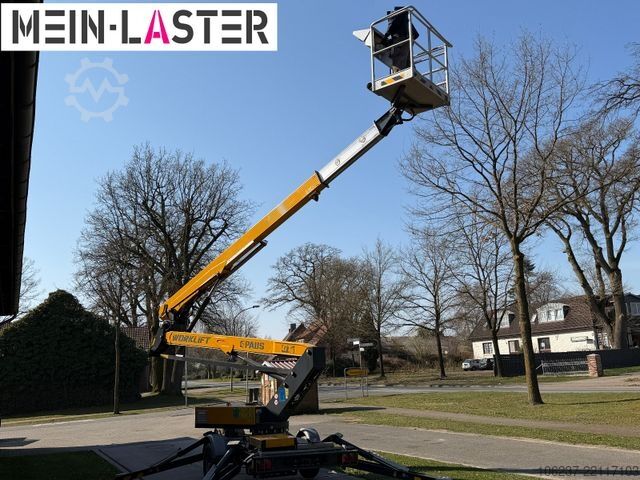 Remorcă cu platformă de lucru Paus PAUS GT 16AG  Arbeitshöhe 16m 200kg Stromagregat
