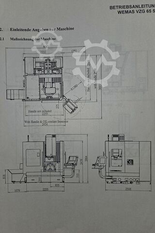 Universal bearbejdningscenter Wemas VZG 65-5A