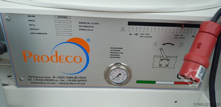 Briketpresse til savsmuld PRODECO E60 ECO 7/26