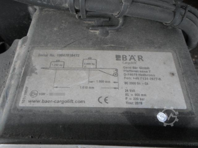 Plattewagen met zeil MERCEDES-BENZ 1624 L/ Tautliner/ LBW