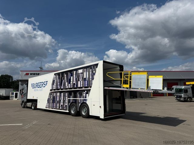 Dieplader oplegger Burgers Doppelstock Trailer 60% mehr Ladefläche