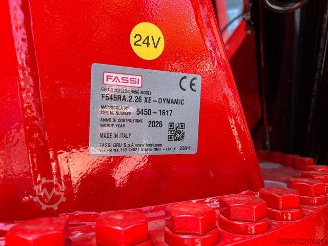 Teherautóra szerelt daru VOLVO FH 540 6x2 Container Fassi F545 Heck 360° 100%