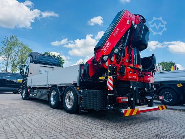 Platós teherautó VOLVO FH 540 6x2 Container Fassi F545 Heck 360° 100%