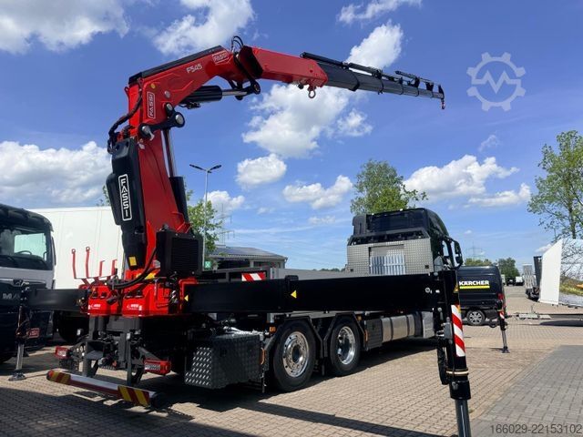 Platós teherautó VOLVO FH 540 6x2 Container Fassi F545 Heck 360° 100%