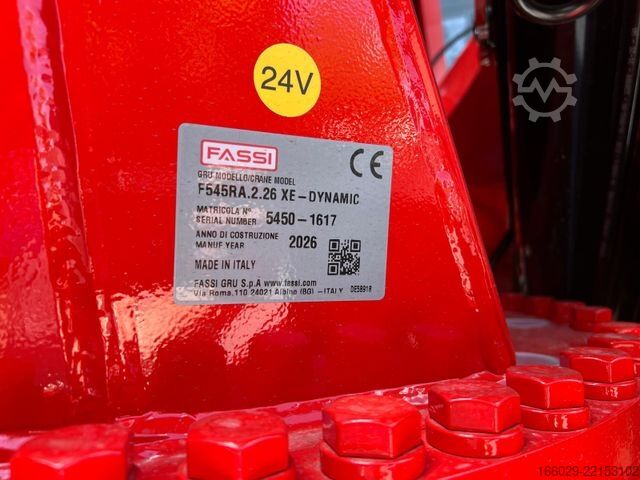 Platós teherautó VOLVO FH 540 6x2 Container Fassi F545 Heck 360° 100%