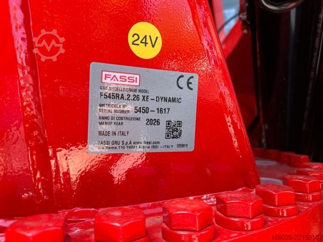 Platós teherautó VOLVO FH 540 6x2 Container Fassi F545 Heck 360° 100%