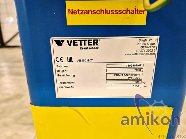 Two-rail gantry electric chain hoist Vetter P300 Portalkran 1,6t Krananlage