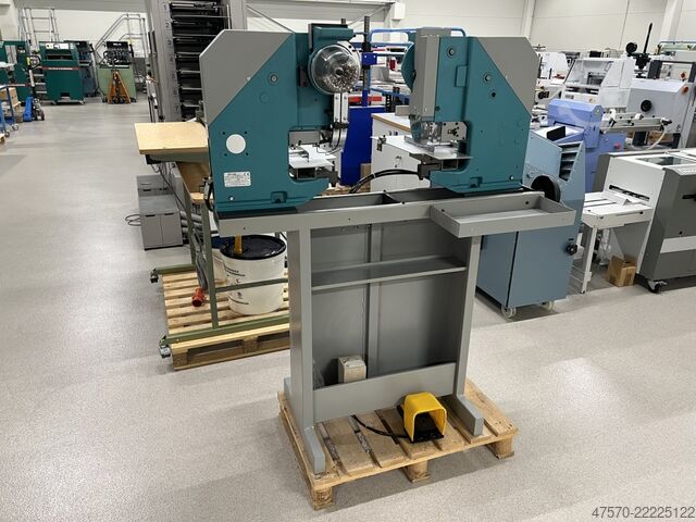 Remachadora de doble cabezal para encuadernación Sicom B163-5 Double-Head Binder Riveter