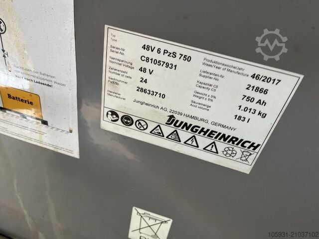 Elektro 3 Rad-Stapler Jungheinrich EFG216