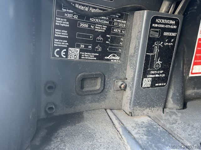 LPG vysokozdvižné vozíky Linde H35T-02