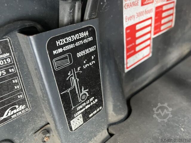 LPG vysokozdvižné vozíky Linde H35T-02