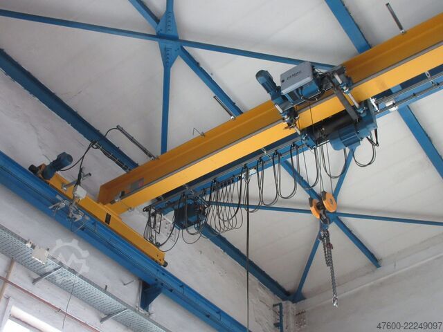 Podvěsný jeřáb, halový jeřáb, mostový jeřáb, rozchod 17500 mm Demag Hallenkran Brückenkran Kran 3,2 tt Seilzug DR 3200Kg Spur 17,5m Hub 10m