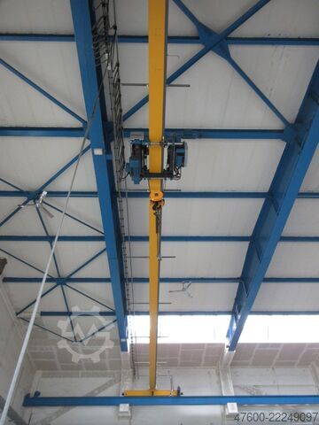Podvěsný jeřáb, halový jeřáb, mostový jeřáb, rozchod 17500 mm Demag Hallenkran Brückenkran Kran 3,2 tt Seilzug DR 3200Kg Spur 17,5m Hub 10m