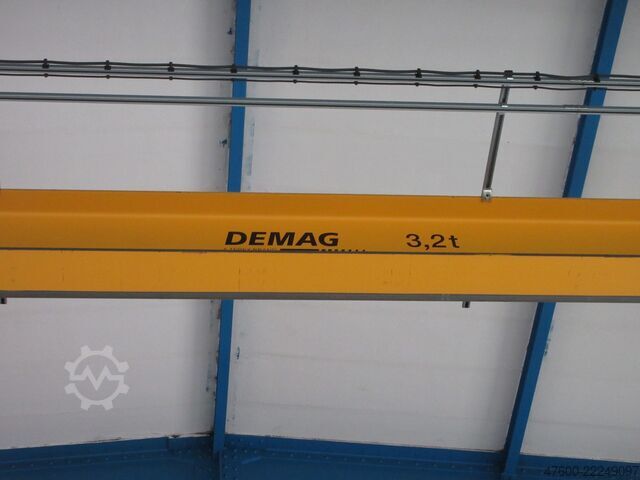 Podvěsný jeřáb, halový jeřáb, mostový jeřáb, rozchod 17500 mm Demag Hallenkran Brückenkran Kran 3,2 tt Seilzug DR 3200Kg Spur 17,5m Hub 10m