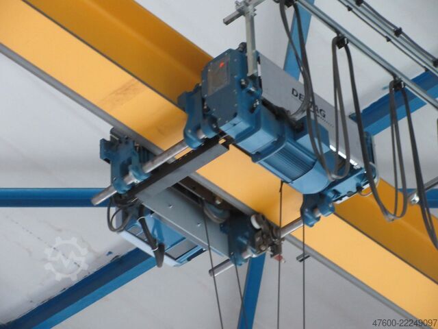 Podvěsný jeřáb, halový jeřáb, mostový jeřáb, rozchod 17500 mm Demag Hallenkran Brückenkran Kran 3,2 tt Seilzug DR 3200Kg Spur 17,5m Hub 10m