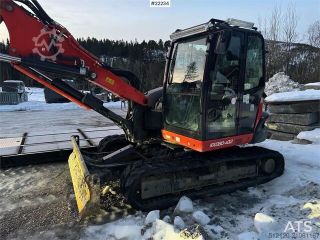 Excavator pe șenile Kubota KX080-4α2 Beltegraver m/ 2 delt bom, tilt og 2 sku