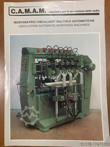 Οριζόντια και κατακόρυφη ταλαντευόμενη μηχανή διάτρησης, διπλή, για στοιχεία καρέκλας Camam AF12