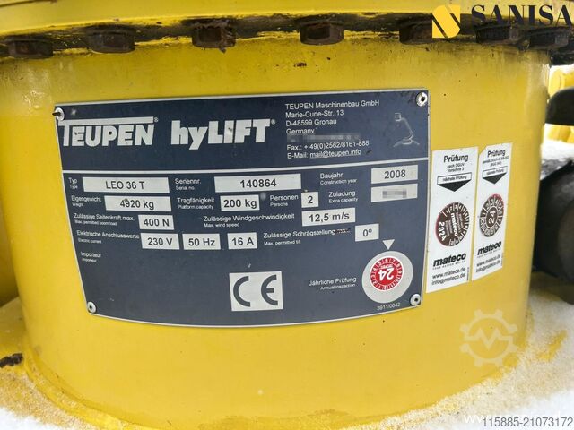 Rupswerkplatform Teupen hyLIFT LEO36T/Kettenarbeitsbühne36M/Funk