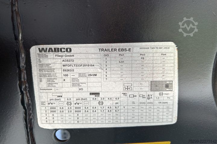 Yarı römork Fliegl ASS 272 Abschiebesystem / Swiss-Vehicle