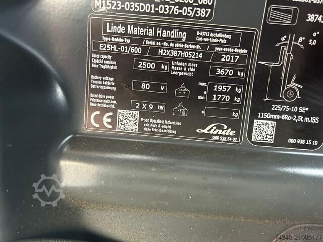 Stivuitor electric cu 4 roți Linde E 25/600 HL-01