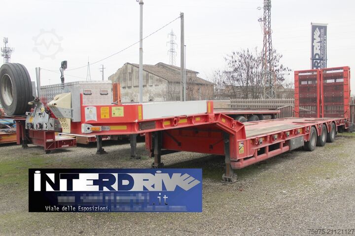 Lowbed semitrailer for transportation of construction machinery komodo carrellone 3assi rampe ribassato pianale
