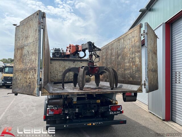 Camión portacontenedores de gancho MAN TGS 26.460 6x2*Meiller RS21.65 ++ Kran Mulde
