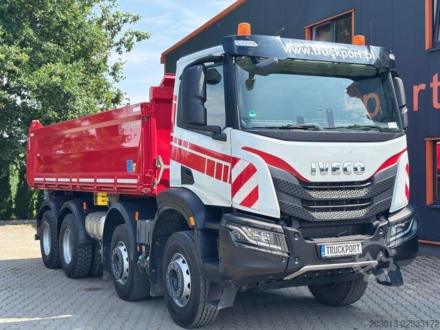 Driezijdige kipper IVECO MS34Y 8x4 Euro6 Kipper Meiller Bordmatic