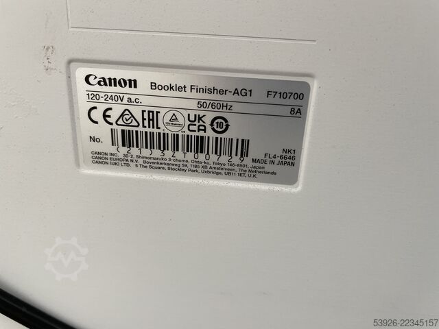 Digitale drukmachine Canon imagePRESS V800 incl. Fiery, Booklet Finisher, Paperdeck