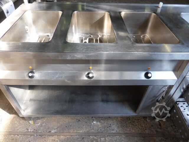 Niggestich VA gastrodisk, salgsmontre, Bain Marie, madudlevering, opvarmet udleveringsdisk. Keine Angabe Gastrotheke